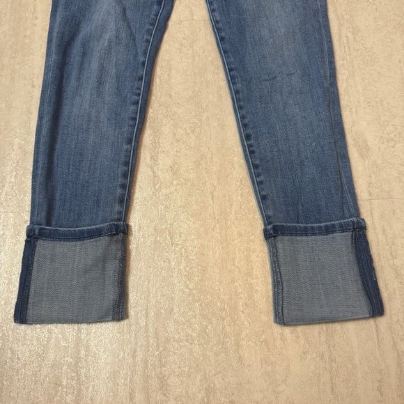 Soho New York & Company Blue Ankle Cropped Jeans with Cuffed Hems - Picture 2 of 7